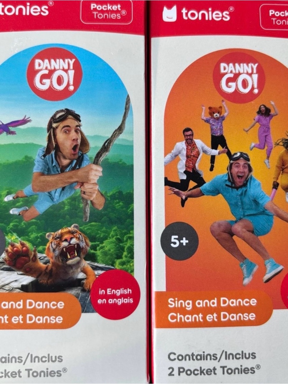 Tonies Danny GO! Sing and Dance Pocket Tonies - Orange/Blue